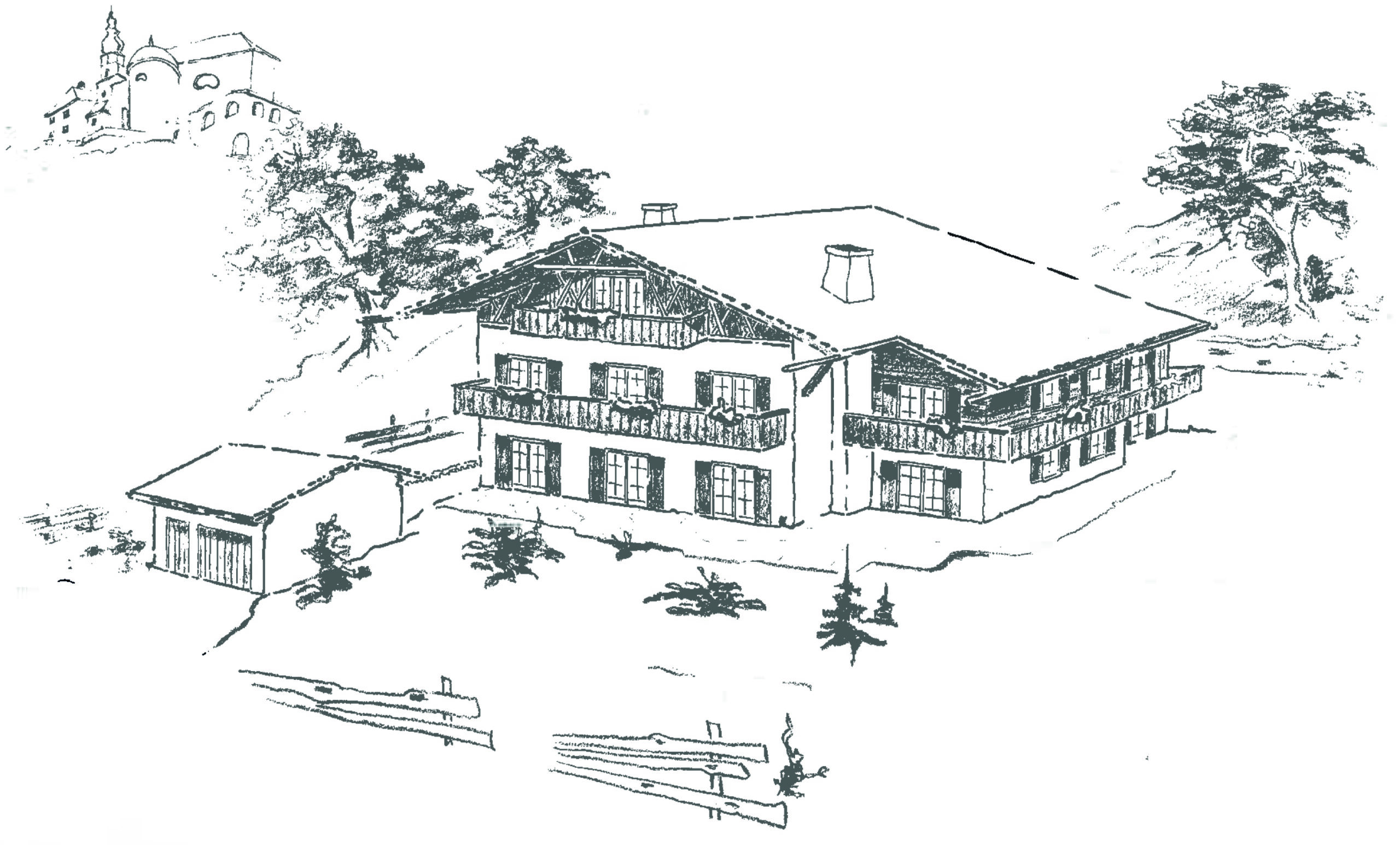Skizze Haus